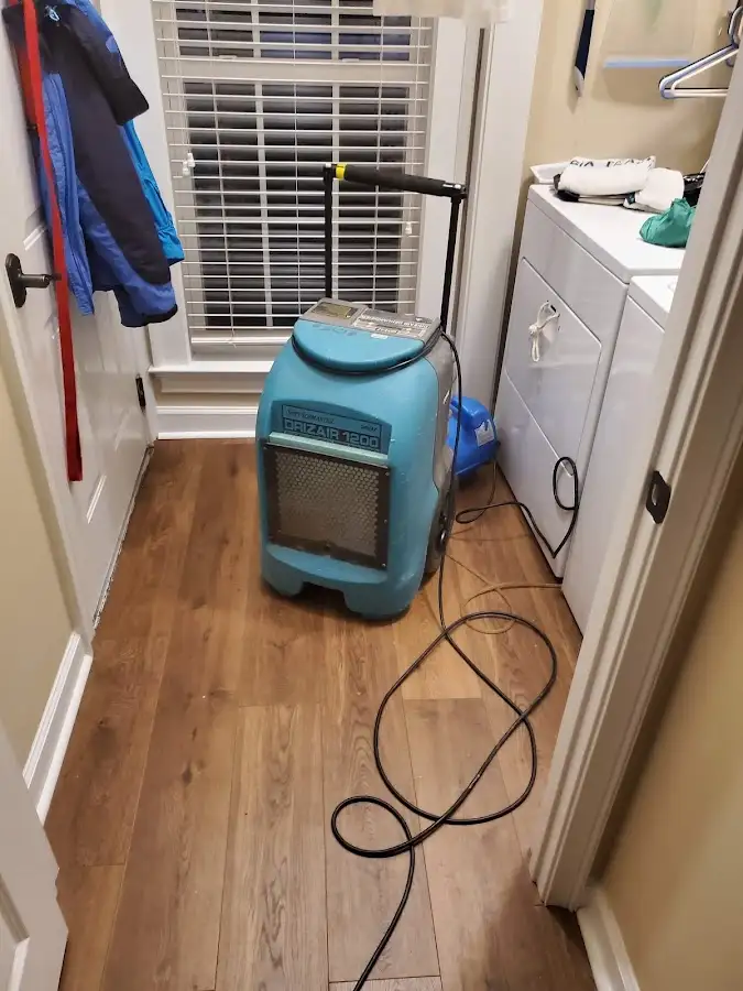 Commercial dehumidifier deployed for Flood Damage Cleanup in Upper Makefield